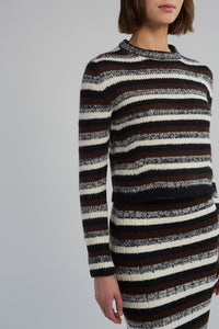 Ava Multistripe Sweater in Multi Stripe