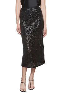 Sequin Skirt in Black