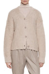 Wool Feather Boxy Cardi