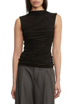 Sleeveless Twist Top in Black