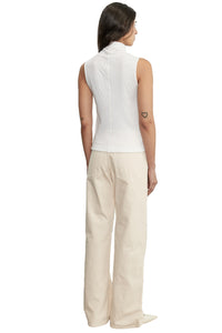 Cashmere Shell in White
