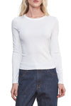 Supima New Classic Long Sleeve Tee in White