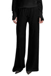 Cashmere Drawcord Pant in Black