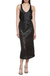 Sequin Skirt in Black