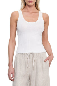 Military Rib Slim Tank in Undyed