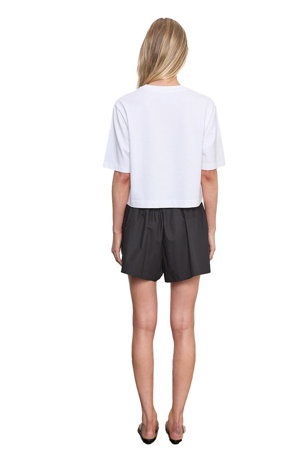Short Sleeve Supima Structured Tee in White