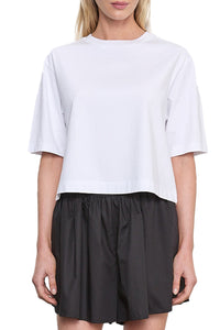 Short Sleeve Supima Structured Tee in White