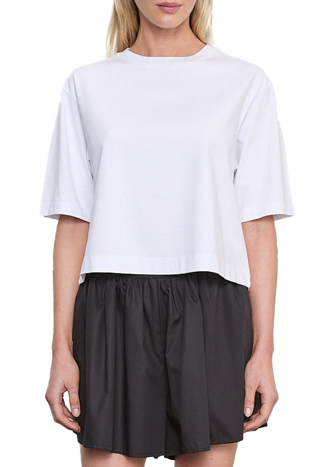 Short Sleeve Supima Structured Tee in White