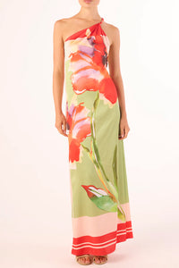 Dounia Dress in Scarf Flora