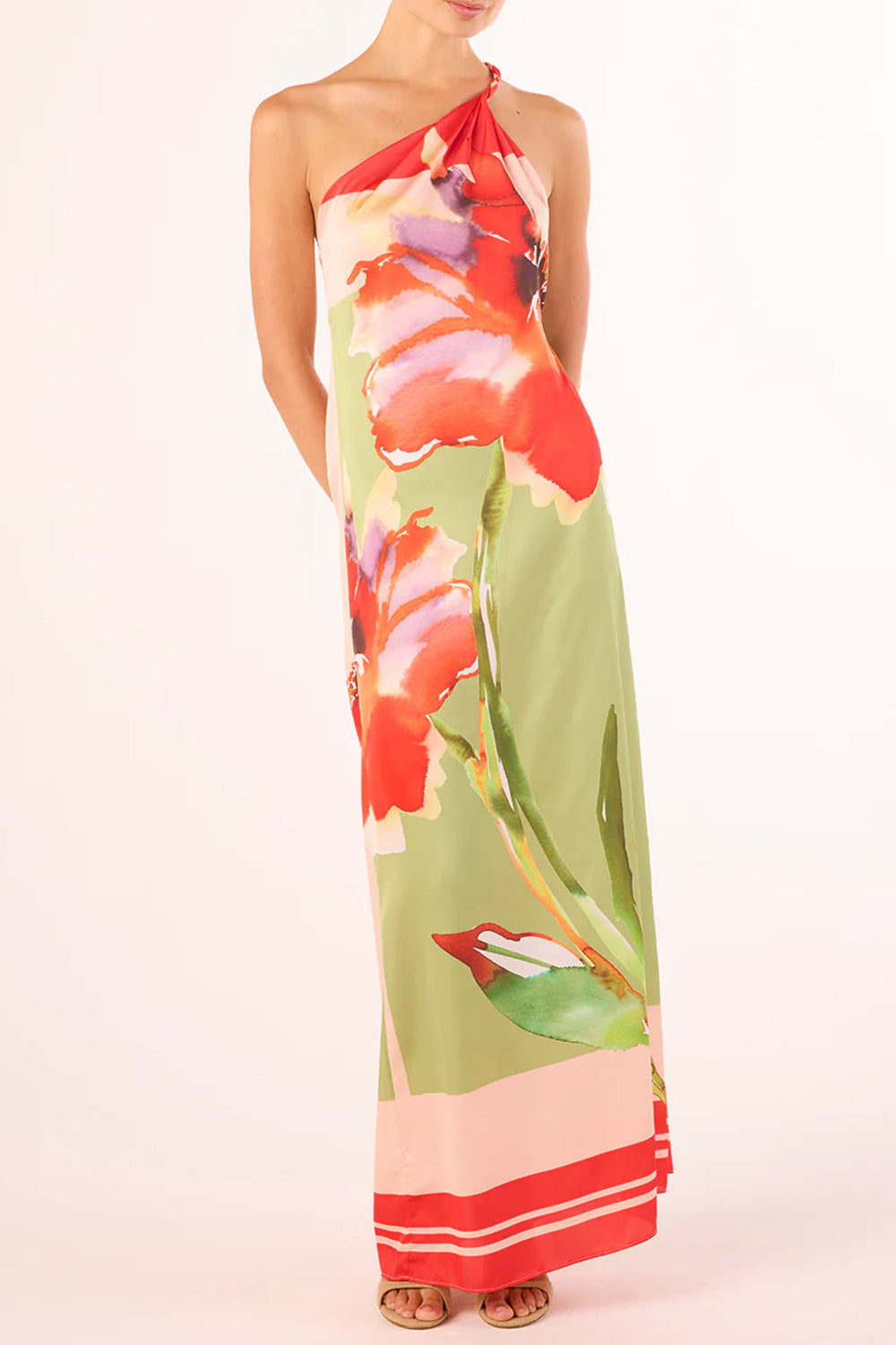 Dounia Dress in Scarf Flora