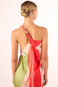 Dounia Dress in Scarf Flora