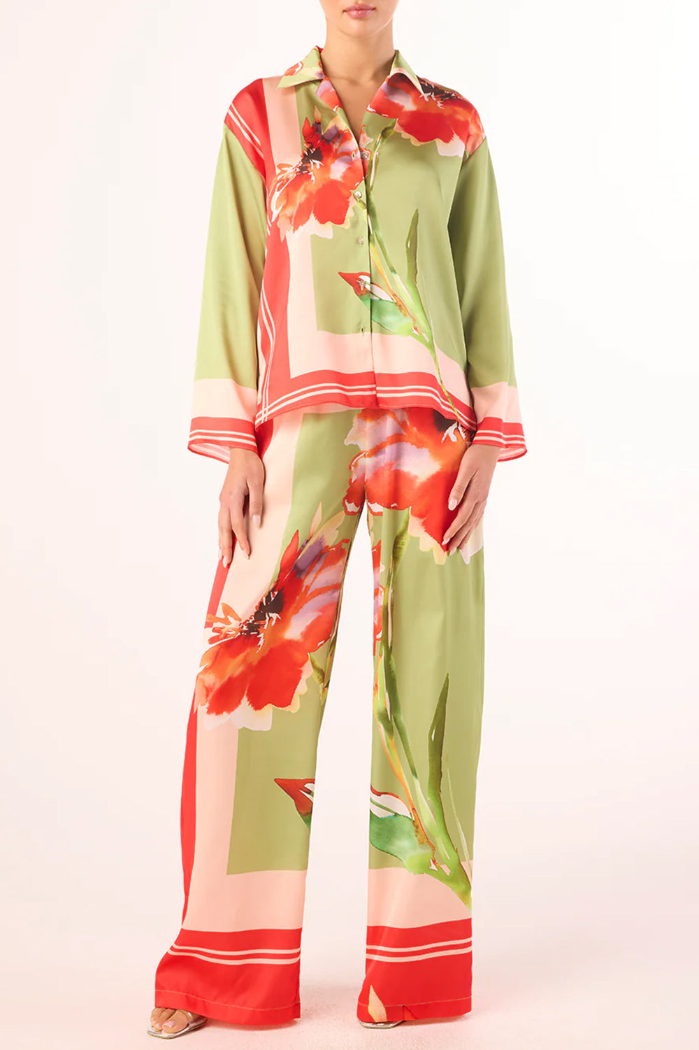 Sanina Pant in Scarf Flora