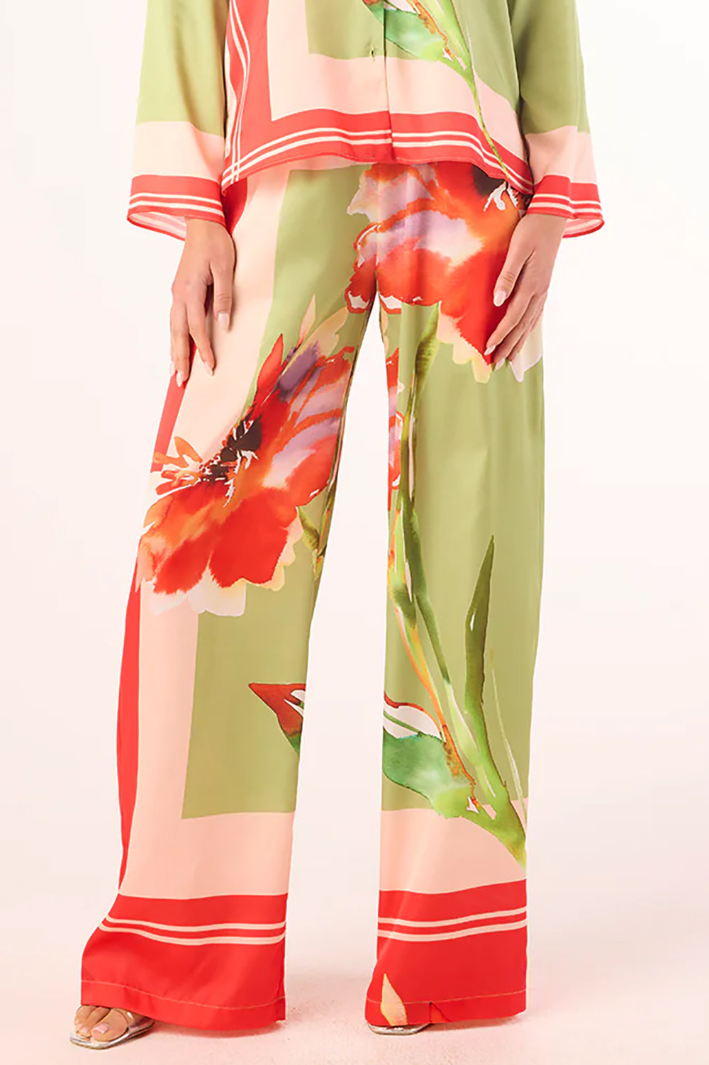 Sanina Pant in Scarf Flora