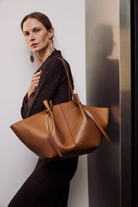 Large Mochi in Hazel Pebble Grained Leather