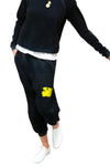 FREECITY Large Sunfades Pocket Sweatpant in Superblack