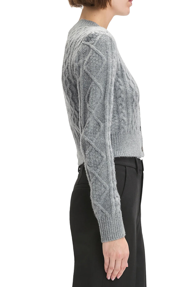 The Eleanor Cardigan in Heather Grey