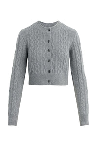 The Eleanor Cardigan in Heather Grey