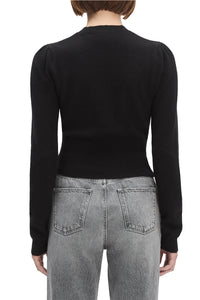 The Elena Long Sleeve Top in Black