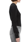 The Elena Long Sleeve Top in Black
