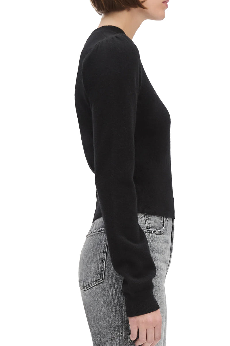 The Elena Long Sleeve Top in Black