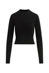 The Elena Long Sleeve Top in Black