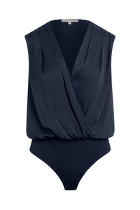 The Sleeveless Date Blouse in Navy