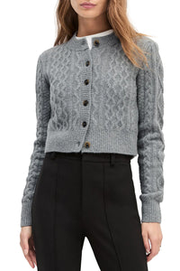 The Eleanor Cardigan in Heather Grey