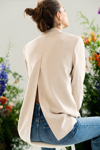 The Alexis Blazer in French Oak