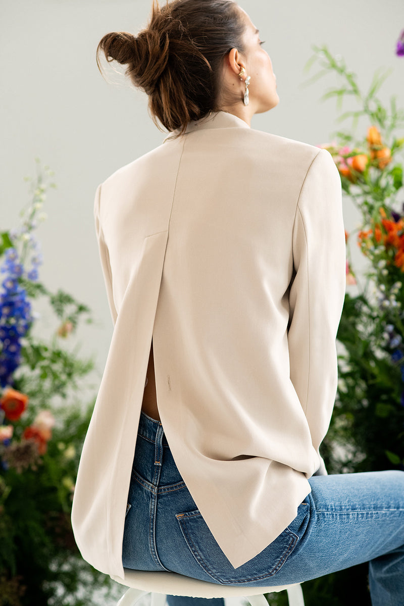 The Alexis Blazer in French Oak