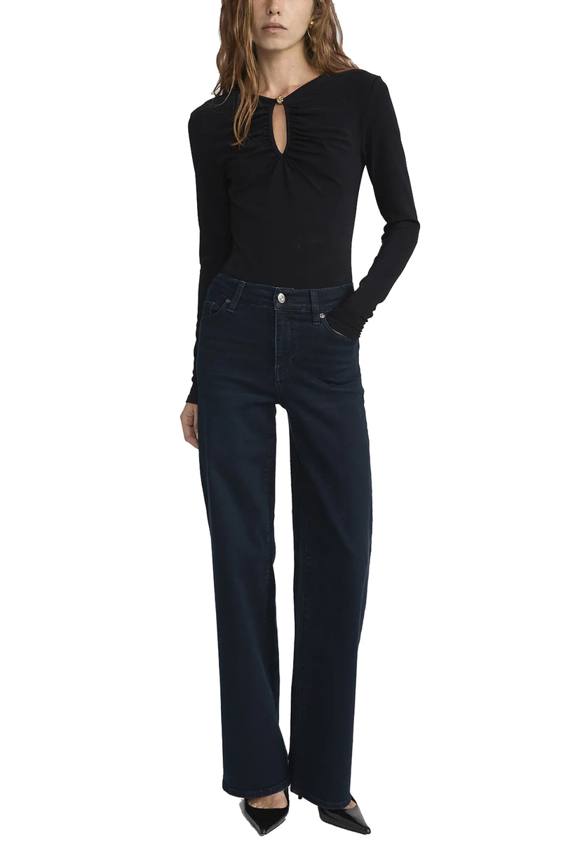 The Keyhole Top in Black