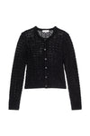 The Open Knit Cardi in Black
