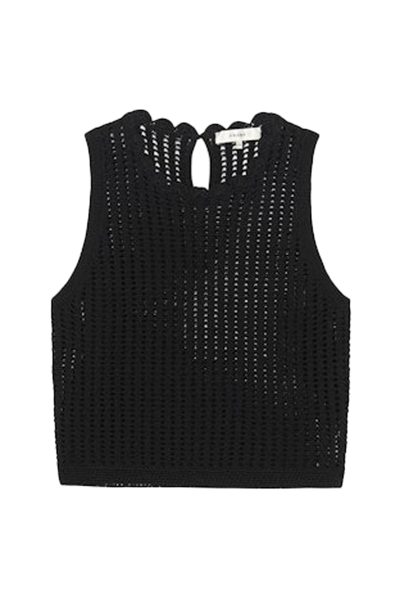 The Crochet Tank in Black