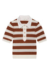 The Bold Stripe Polo in Chestnut Multi