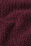 The Chain Pointelle Sweater in Cabernet