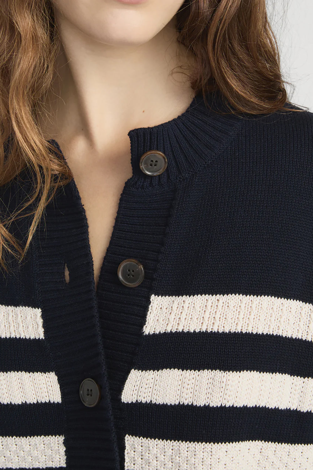 The Variation Femme Cardi in Navy Multi