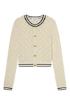 The Rookie Cardi in Cream Multi