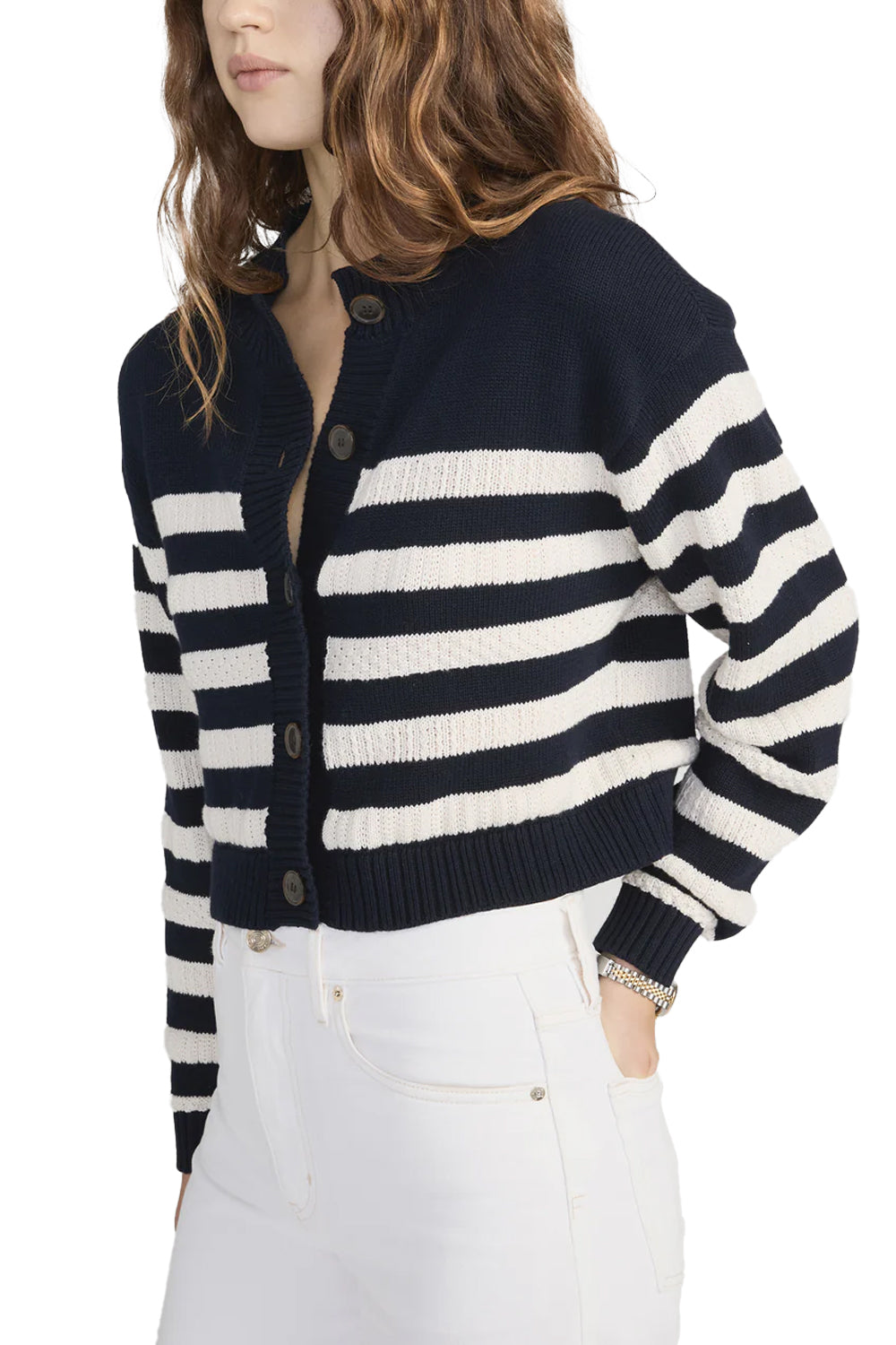 The Variation Femme Cardi in Navy Multi