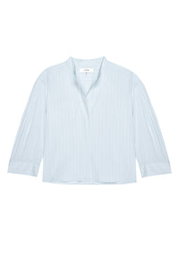 The Modern Puff Top in Light Chambray