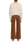 Le Slim Palazzo Modernist Pocket Corduroy in Maple Brown