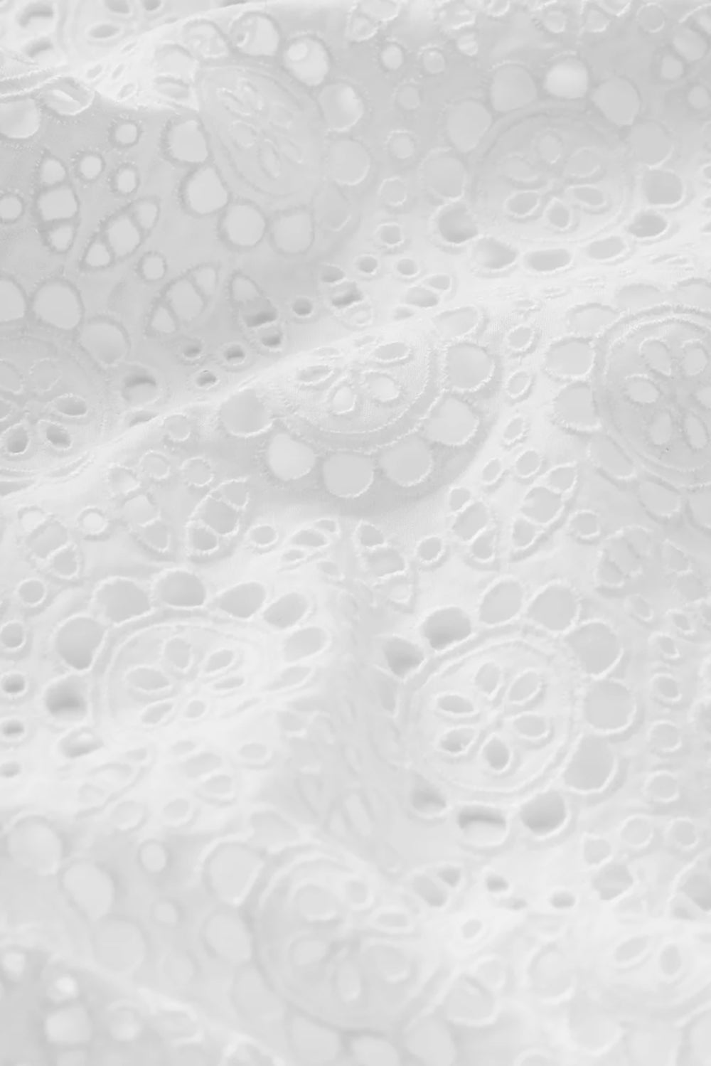 The Petal Eyelet Shirt in White