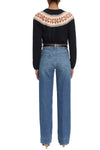 The Cashmere Fair Isle Cardi in Navy