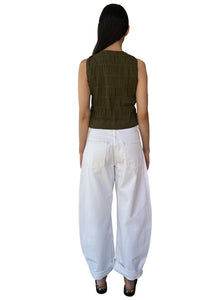 The Smocked Tank in Juniper