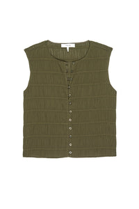The Smocked Tank in Juniper
