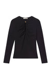 The Keyhole Top in Black