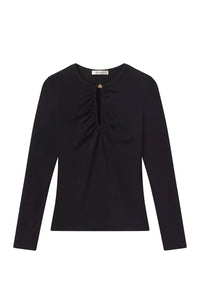 The Keyhole Top in Black