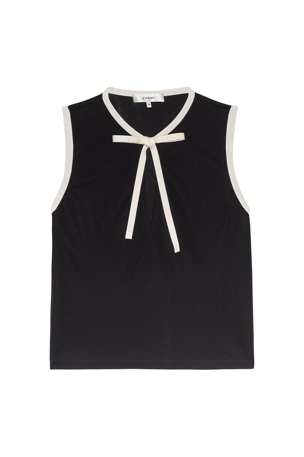 The Keyhole Tie Tank in Black Multi