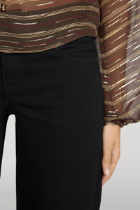 Low Rise Le Slim Palazzo in Black