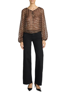 Low Rise Le Slim Palazzo in Black
