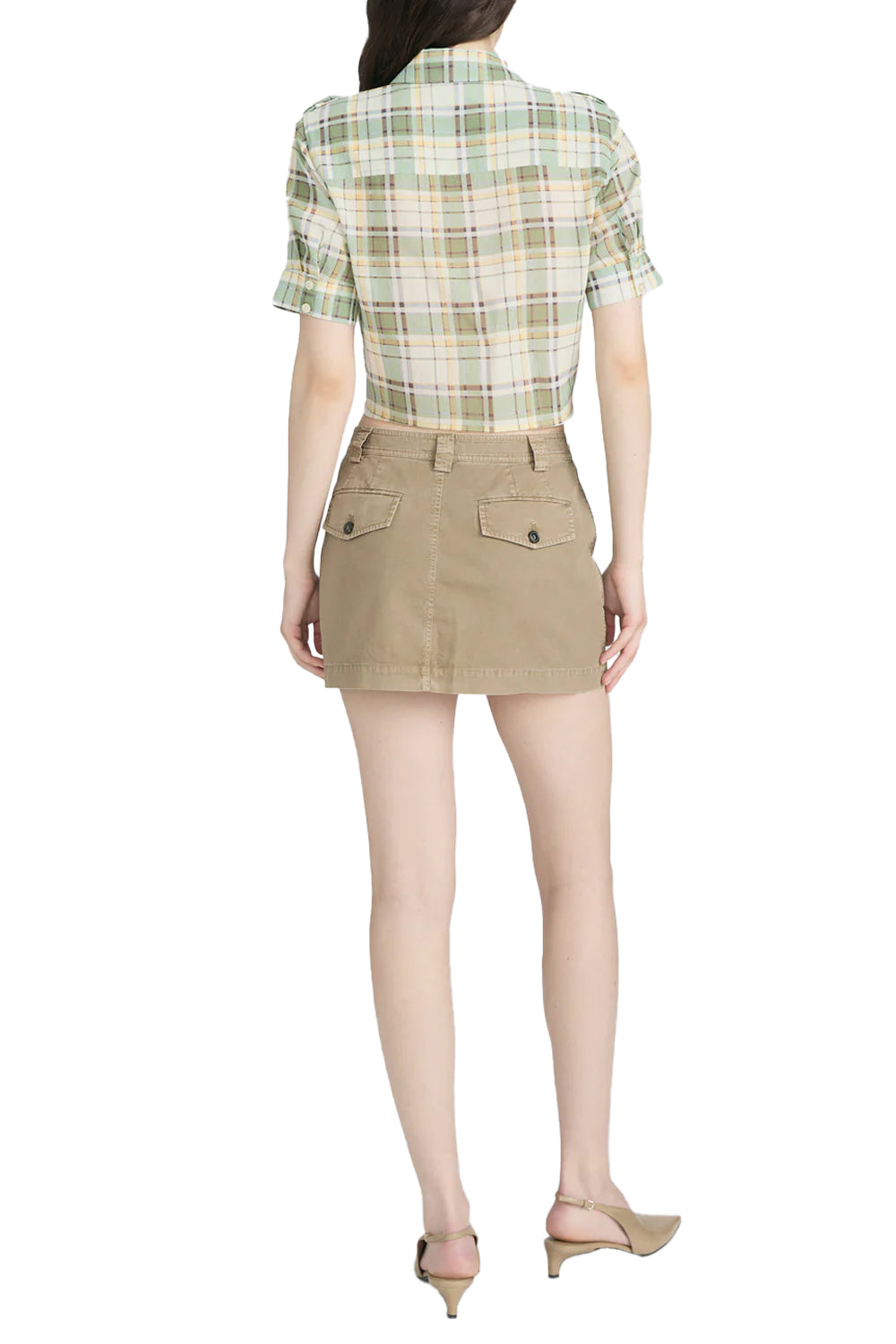 The Utility Shirt in Jade Green Plaid