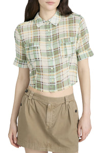 The Utility Shirt in Jade Green Plaid
